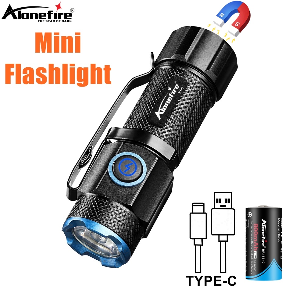 Outdoor Adventure With No Backpack - 6500K Mini-Taschenlampe mit Hoher Helligkeit P50