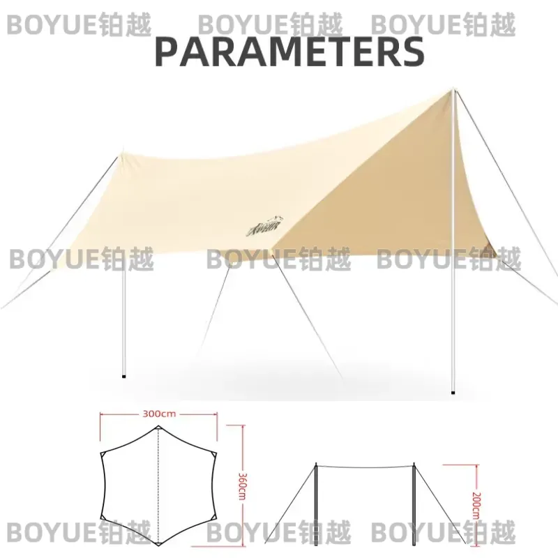 Hammock Rain Tarp - Outdoor Camping Sonnenschutzplane Wasserdichter Sonnenschutz Baldachin