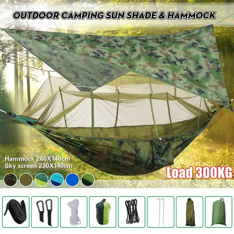 Hammock Rain Tarp - Leichte, tragbare Camping-Hängematte und Zeltmarkise, Regenfliegenplane,