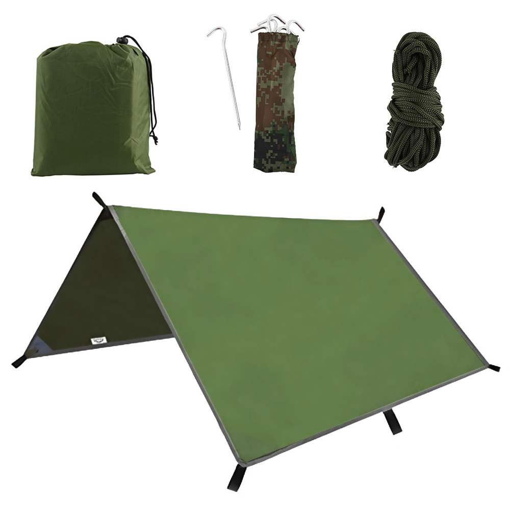 Hammock Rain Tarp - 3x3m Wasserdichtes Sonnenschutz-Zelt Tarp für Strand,