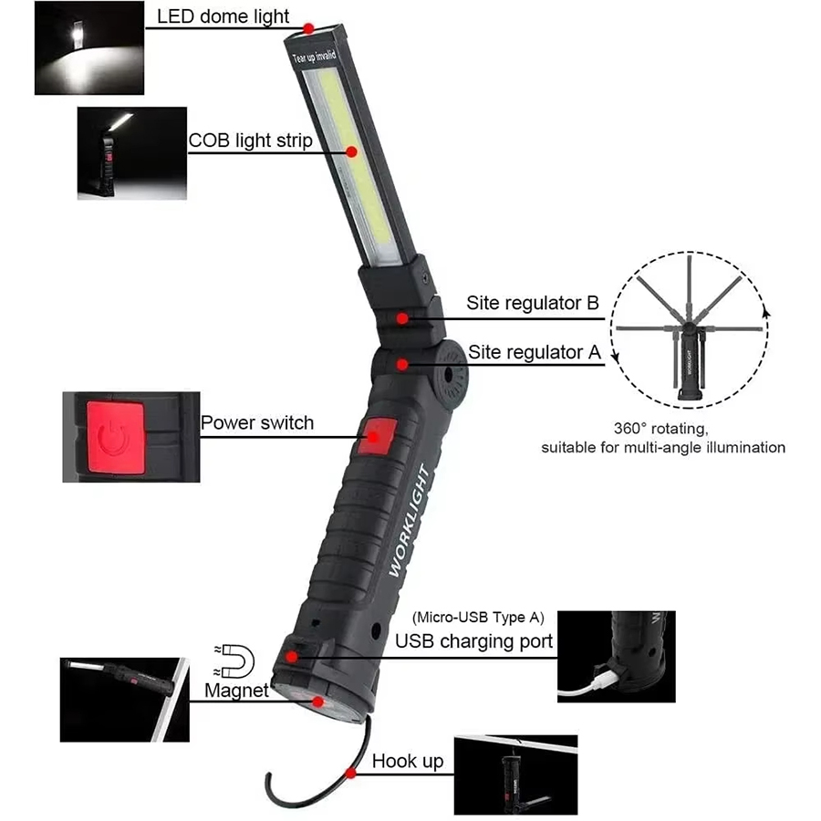 Tragbare LED-Taschenlampe mit  – Outdoor Adventures Bewertung und Preis