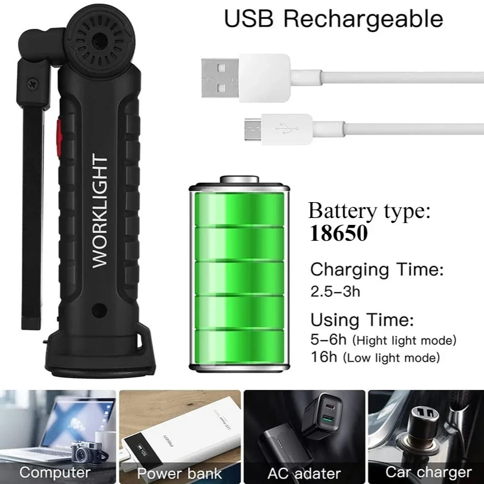 Tragbare COB-LED-Taschenlampe, – Outdoor Adventures Bewertung und Preis
