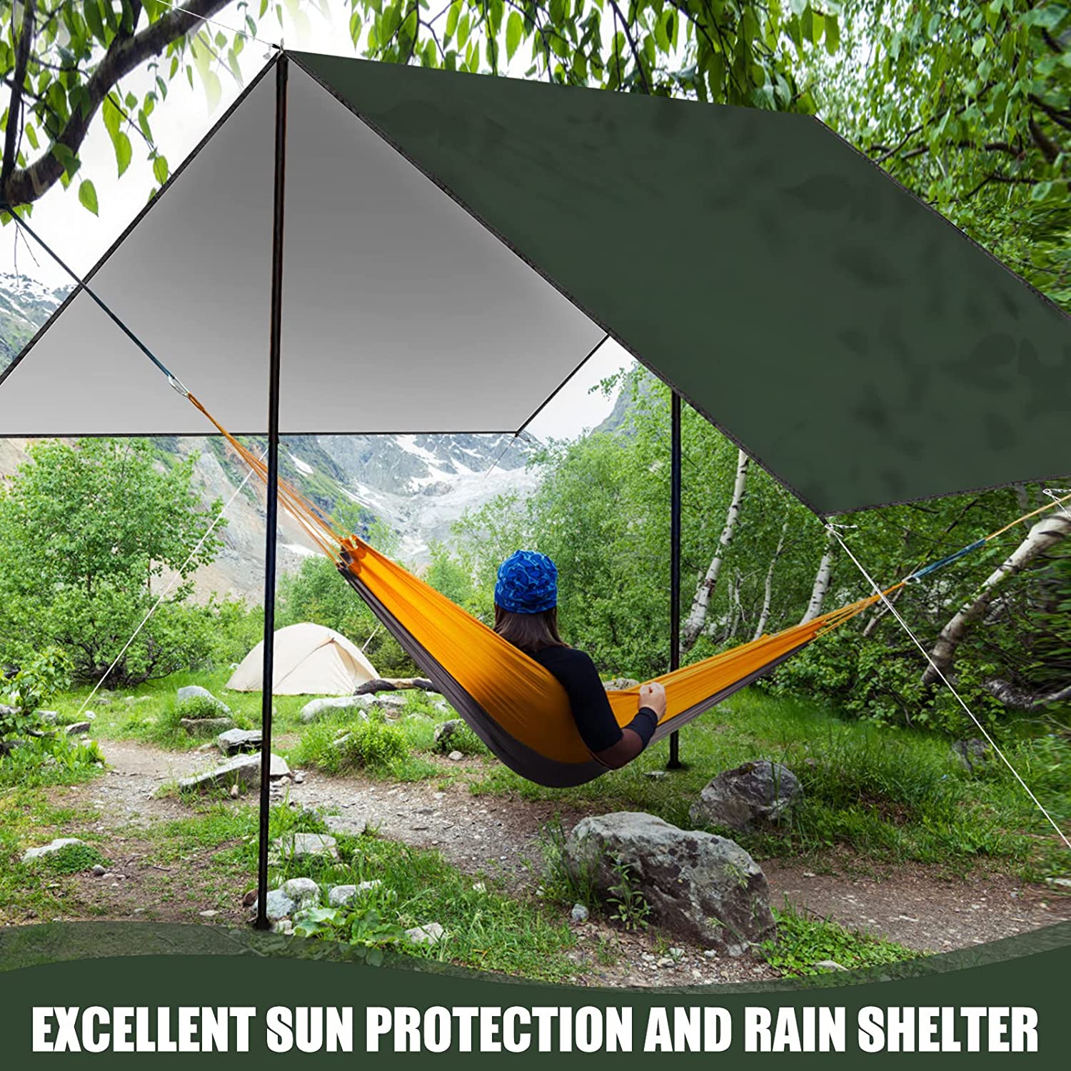 2026 Wasserdichte Campingplane – Hammock Rain Tarp Bewertung und Preis