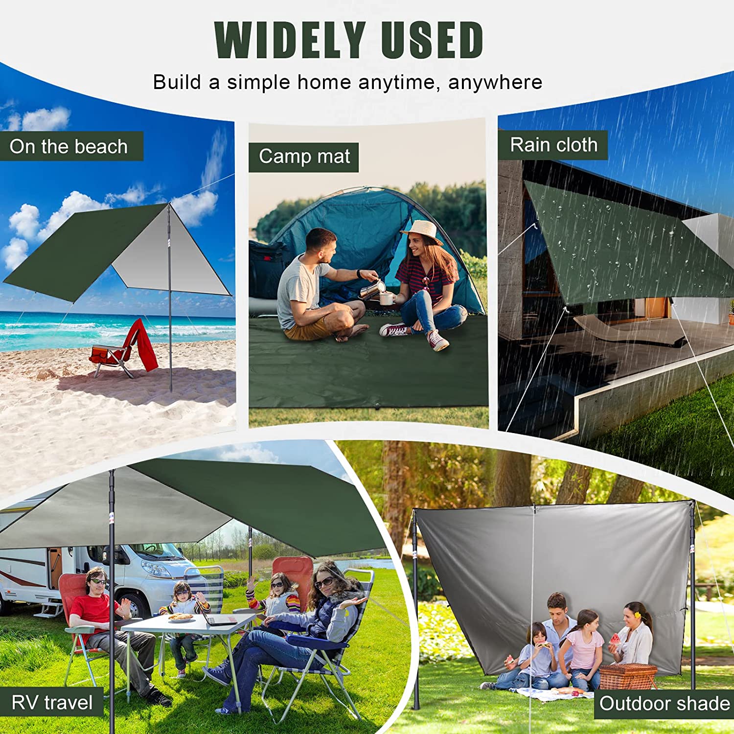 2026 Wasserdichte Campingplane – Hammock Rain Tarp Bewertung und Preis