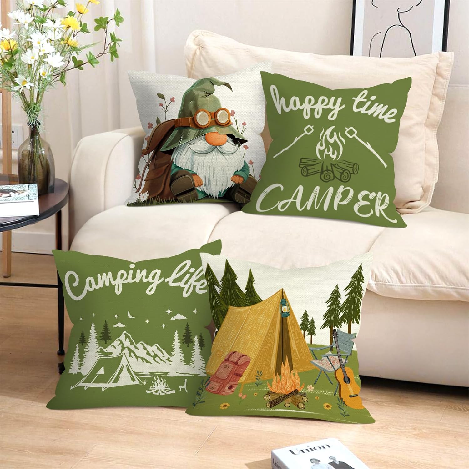 Set aus 4 Camping-Dekokissen m – Outdoor Adventure Group Bewertung und Preis